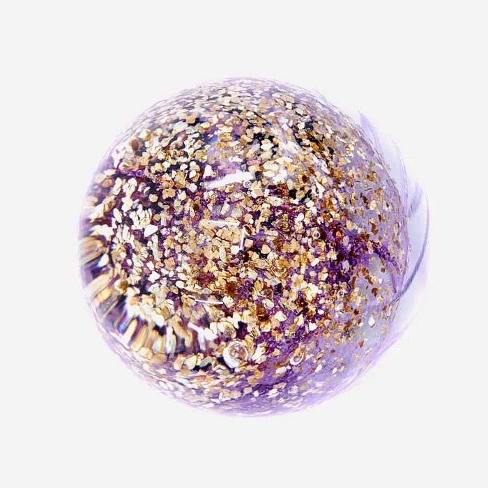 Chesapeake Bay Dome Jellyfish Paperweight 15 Sparkle Gold Violet PreStyled Sets