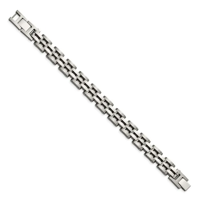 Chisel Bracelets Stainless Steel Brushed and Polished 875in Link Bracelet Chisel Bracelets Stainless Steel Brushed and Polished 875in Link Bracelet
