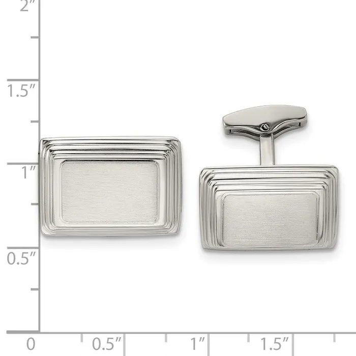 Chisel Bracelets Stainless Steel Brushed and Polished Cufflinks Chisel Bracelets Stainless Steel Brushed and Polished Cufflinks
