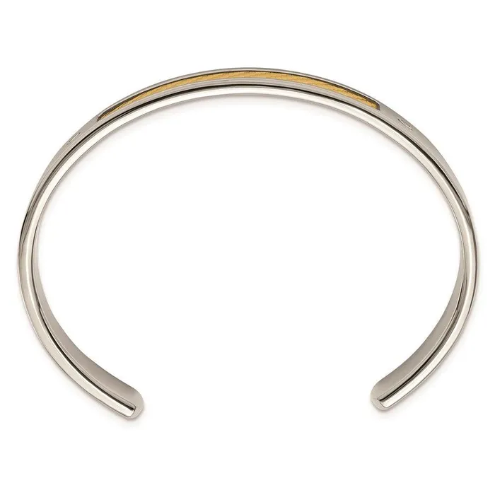 Chisel Bracelets Stainless Steel w18k Polished Textured Diamond Cuff Bracelet Chisel Bracelets Stainless Steel w18k Polished Textured Diamond Cuff Bracelet