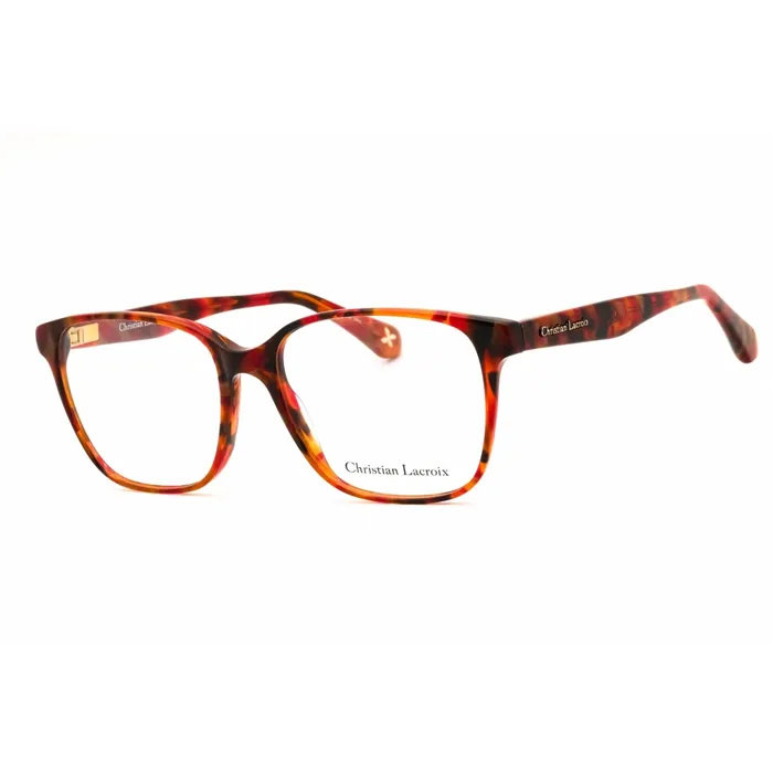 Christian Lacroix PreStyled Sets Christian Lacroix Womens Eyeglasses Red Gold Tortoise Plastic Frame CL1136 259 Christian Lacroix PreStyled Sets Christian Lacroix Womens Eyeglasses Red Gold Tortoise Plastic Frame CL1136 259