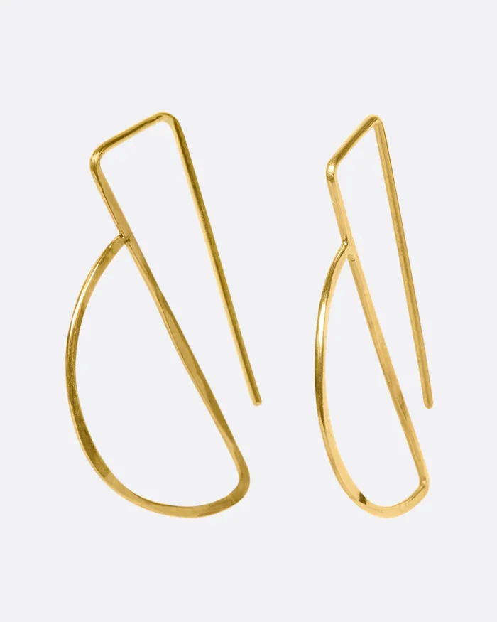 CHRISTINE FAIL Earrings Small Partition Hook Earrings
