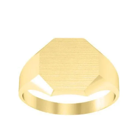Chunky Octagon Ladies Signet Ring 13mm x 13mm deBebians Rings