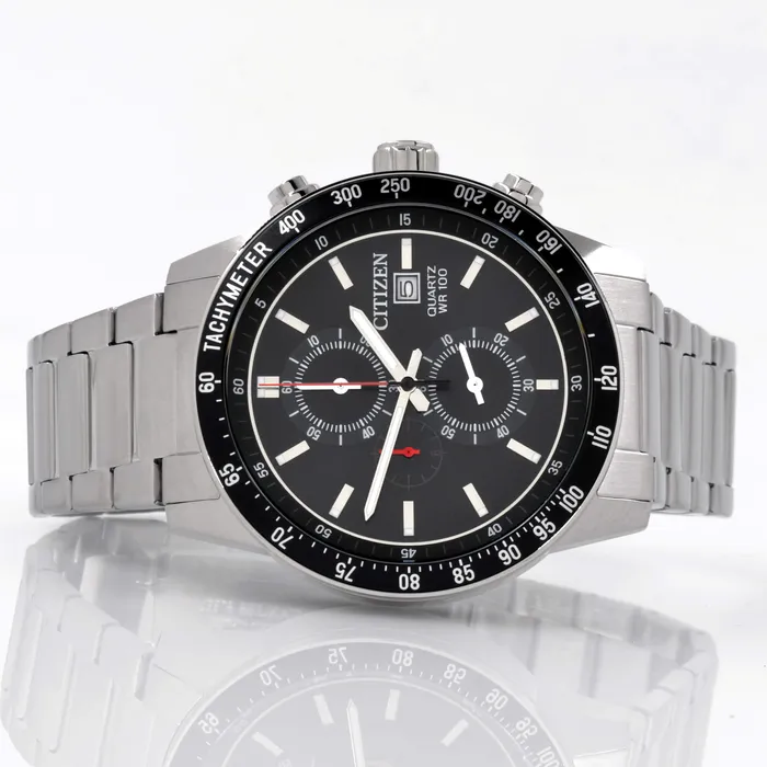 Citizen Mens Watch Chronograph Black Dial Stainless Steel Bracelet AN360059E Citizen Bracelets Citizen Mens Watch Chronograph Black Dial Stainless Steel Bracelet AN360059E Citizen Bracelets