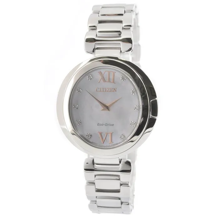 Citizen Womens Eco Drive Watch Capella Diamond Silver Tone Bracelet EX151059D Citizen Bracelets Citizen Womens Eco Drive Watch Capella Diamond Silver Tone Bracelet EX151059D Citizen Bracelets