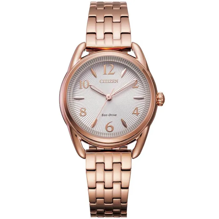 Citizen Womens EcoDrive watch Drive Silver Dial Rose Gold Bracelet FE121350A Citizen Bracelets Citizen Womens EcoDrive watch Drive Silver Dial Rose Gold Bracelet FE121350A Citizen Bracelets