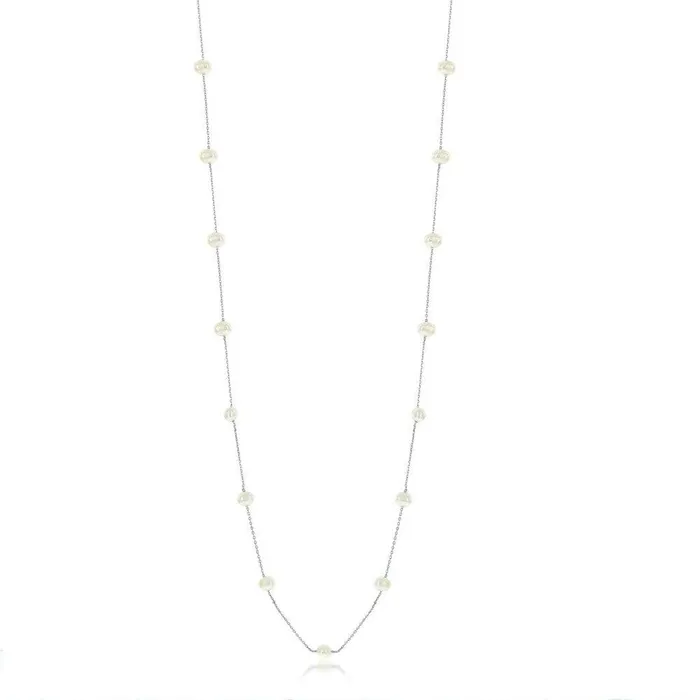 Classic Sterling Silver Freshwater Pearls By The Yard Necklace Necklaces