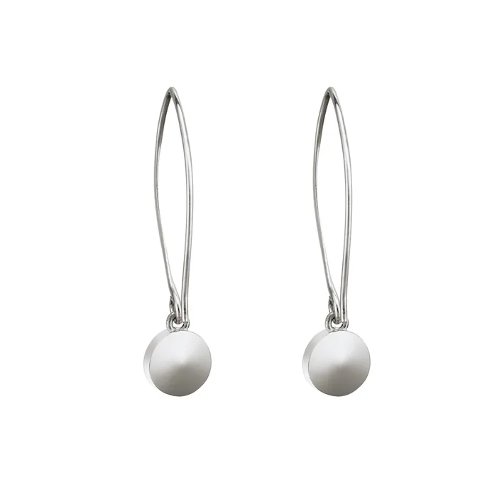 closebymejewelry Arched Dome Cremation Earrings in Sterling Silver Earrings
