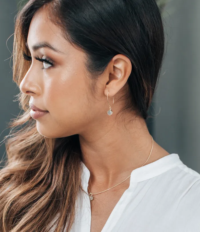 closebymejewelry Arched Dome Cremation Earrings in Sterling Silver Earrings