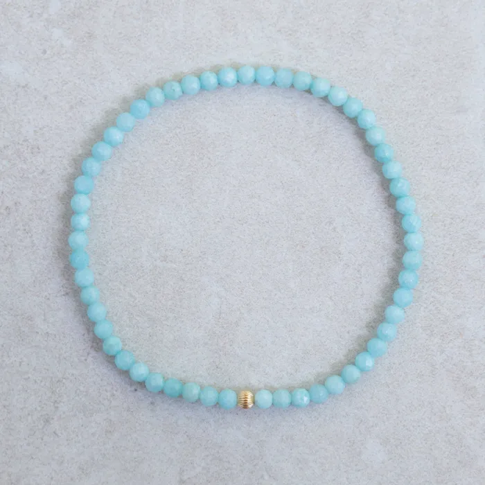 Dainty Larimar Bracelet Earthly Abundance Bracelets