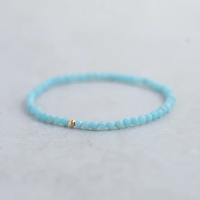 Dainty Larimar Bracelet Earthly Abundance Bracelets
