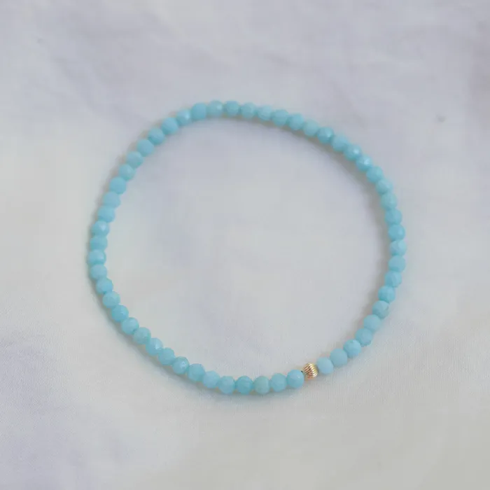 Dainty Larimar Bracelet Earthly Abundance Bracelets