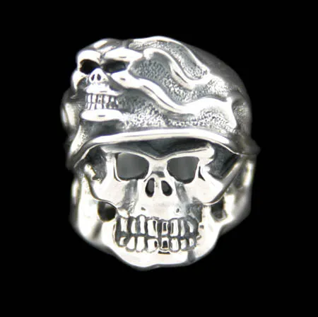 DCJ Rings Madness Helmet Skull Ring RGS011
