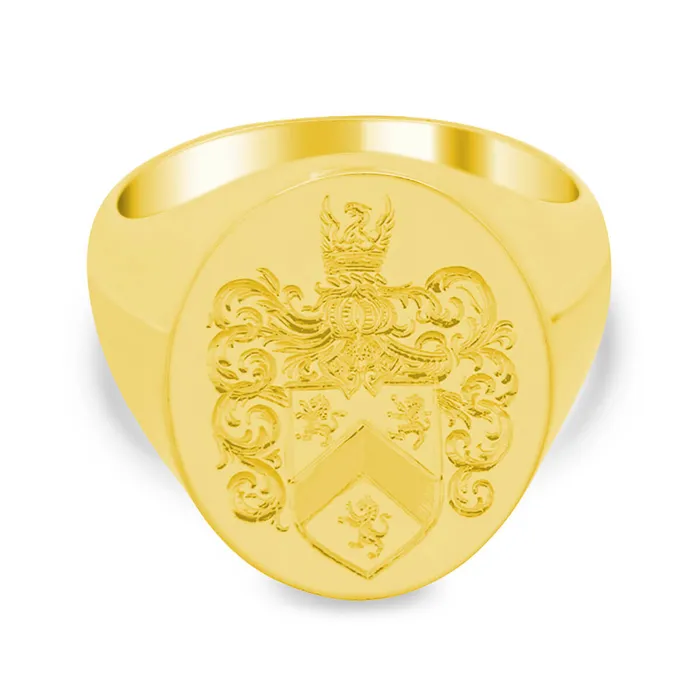 deBebians Mens Oval Signet Ring Large Hand Engraved Family Crest Logo Rings deBebians Mens Oval Signet Ring Large Hand Engraved Family Crest Logo Rings