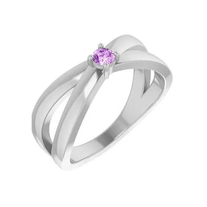 deBebians Rings 14k Mothers Ring with One Personalized Birthstone deBebians Rings 14k Mothers Ring with One Personalized Birthstone