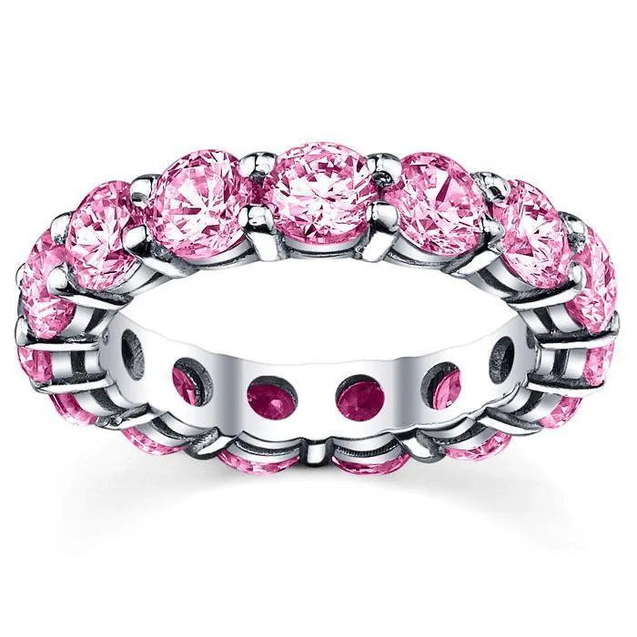 deBebians Rings 500 cttw Pink Sapphire Eternity Ring