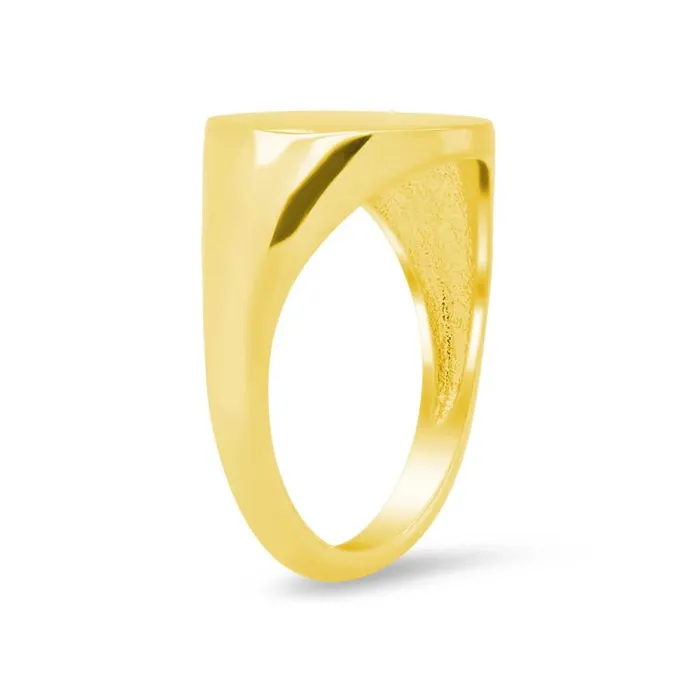 deBebians Rings Womens Round Signet Ring Large