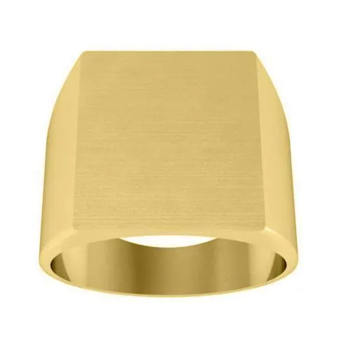 deBebians Square Face Signet Ring 18mm x 16mm Rings