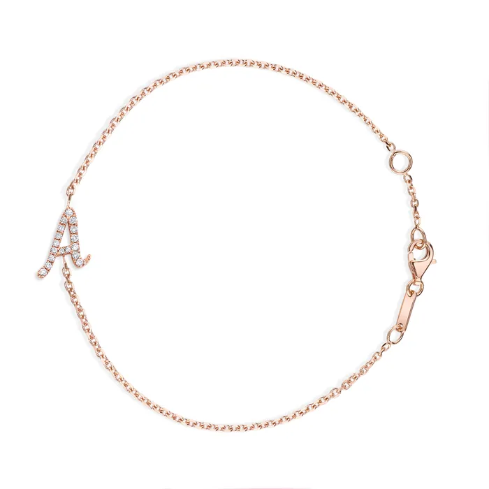DIAMOND INITIAL BRACELET anitako Bracelets