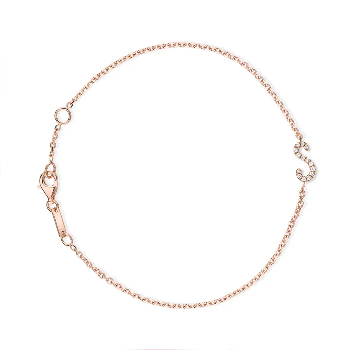 DIAMOND INITIAL BRACELET anitako Bracelets