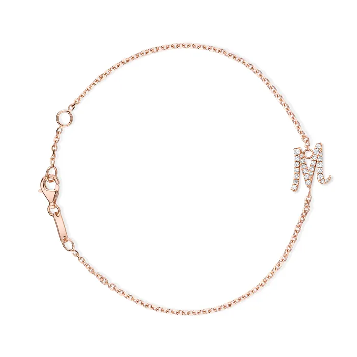 DIAMOND INITIAL BRACELET anitako Bracelets
