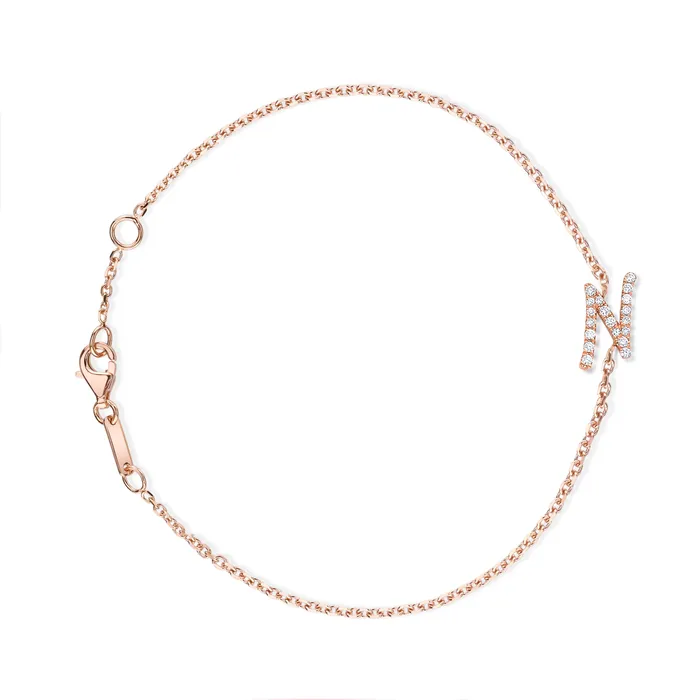 DIAMOND INITIAL BRACELET anitako Bracelets