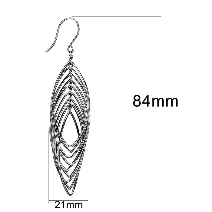 Earrings Alamode TK3500 High polished no plating Stainless Steel Earrings with No Stone