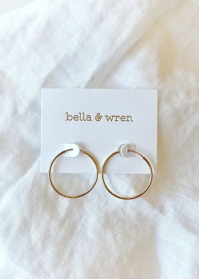 Earrings Bella Wren Jewelry Bella Hoop 20mm