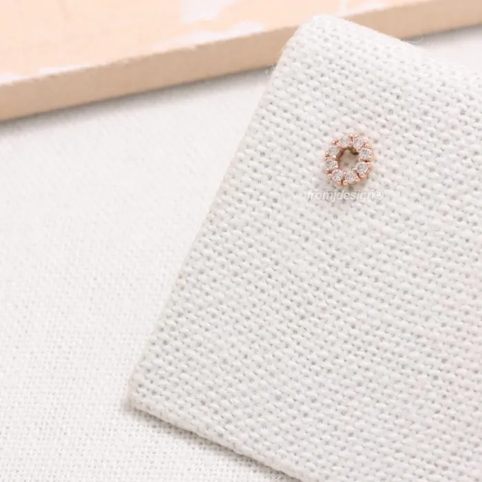 Earrings from J Shop Diamond Open Circle Ear Piercing