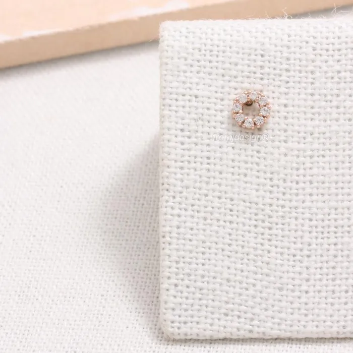 Earrings from J Shop Diamond Open Circle Ear Piercing