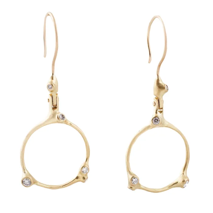 Earrings Johnny Ninos Barnacle Dangle Hoop Earrings