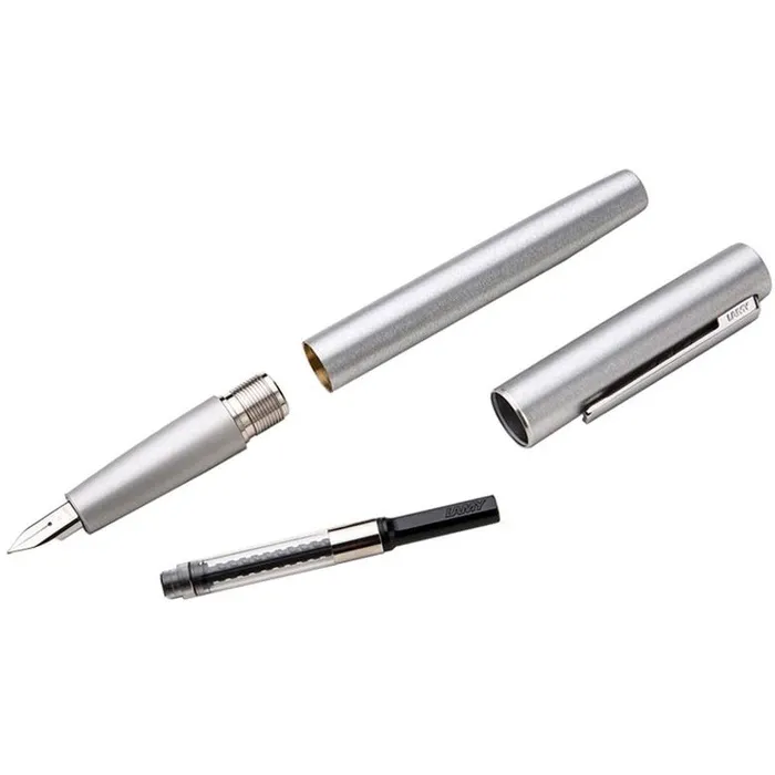 Earrings Lamy Lamy Fountain Pen Aion Olive Silver Brushed Aluminum Snapped On