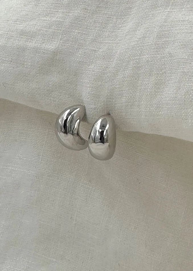 Earrings Lisse Hoop Silver Bella Wren Jewelry