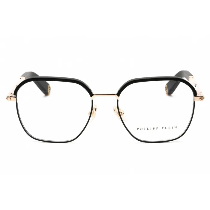 Earrings Philipp Plein Philipp Plein Womens Eyeglasses Shiny Rose Gold Rectangular Frame VPP017M 0302