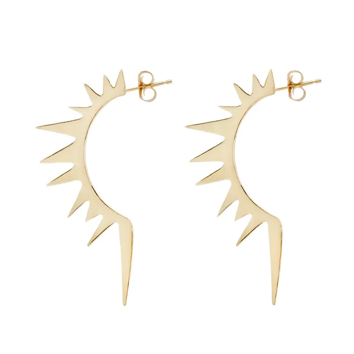 Earrings T Kahres Solar Flare Half Hoop Earrings