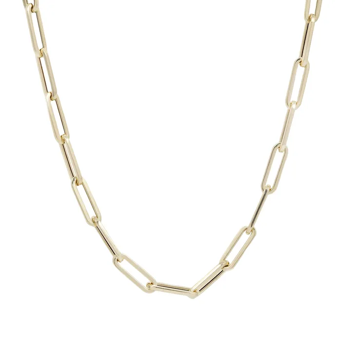 ESQUELETO Essentials Necklaces Golden Horizon Paperclip Necklace