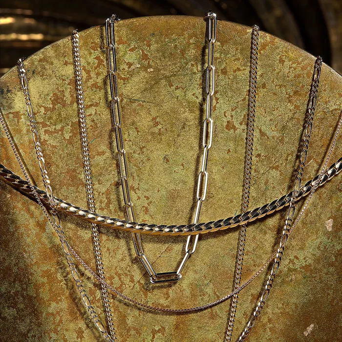 ESQUELETO Essentials Necklaces Golden Horizon Paperclip Necklace