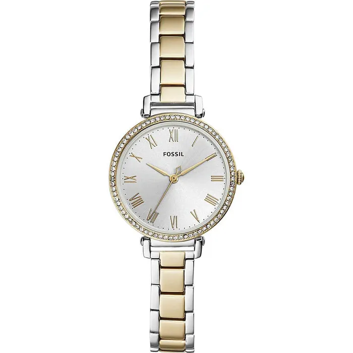 Fossil Bracelets Fossil Womens Quartz Watch Kinsey Silver Tone Dial Two Tone Bracelet ES4449 Fossil Bracelets Fossil Womens Quartz Watch Kinsey Silver Tone Dial Two Tone Bracelet ES4449