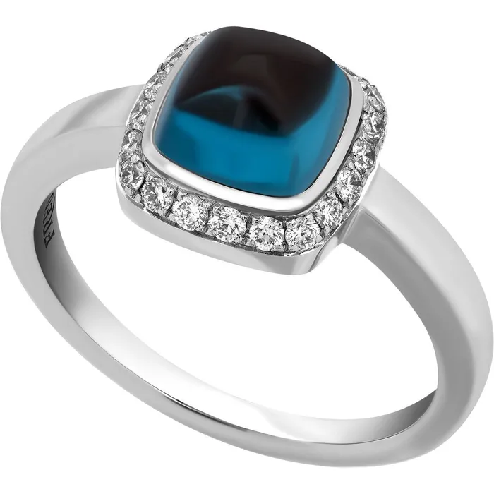 Fred of Paris Womens Ring Paindesucre White Gold Topaz Size 375 4B0686046 Fred of Paris Rings