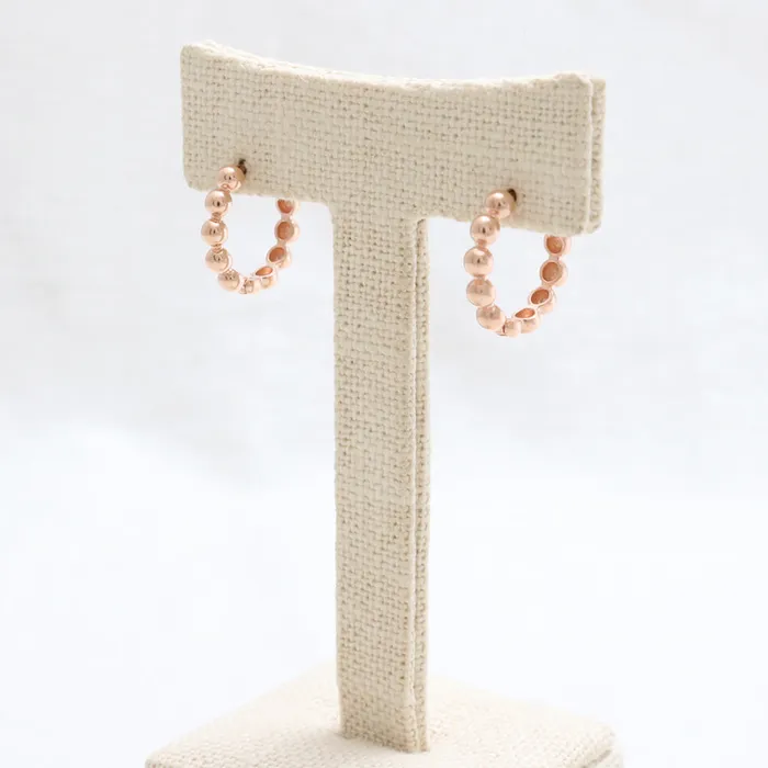 from J Shop Earrings Bubbles Ball Huggie Earrings