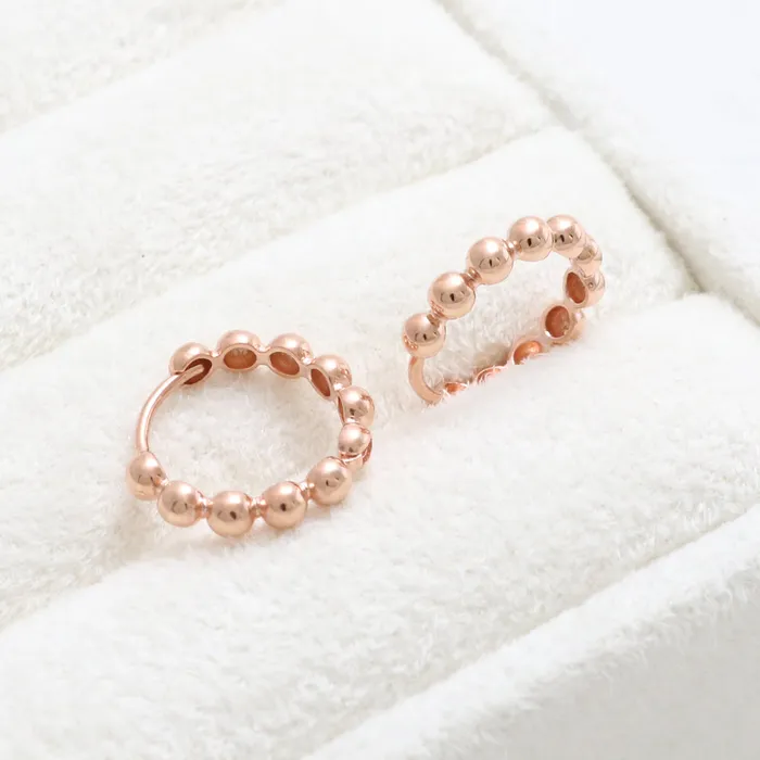 from J Shop Earrings Bubbles Ball Huggie Earrings