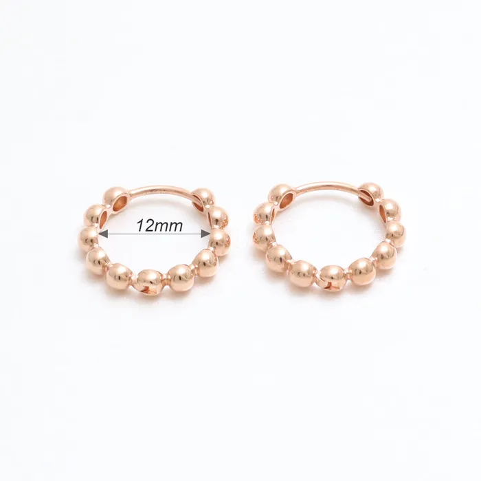 from J Shop Earrings Bubbles Ball Huggie Earrings