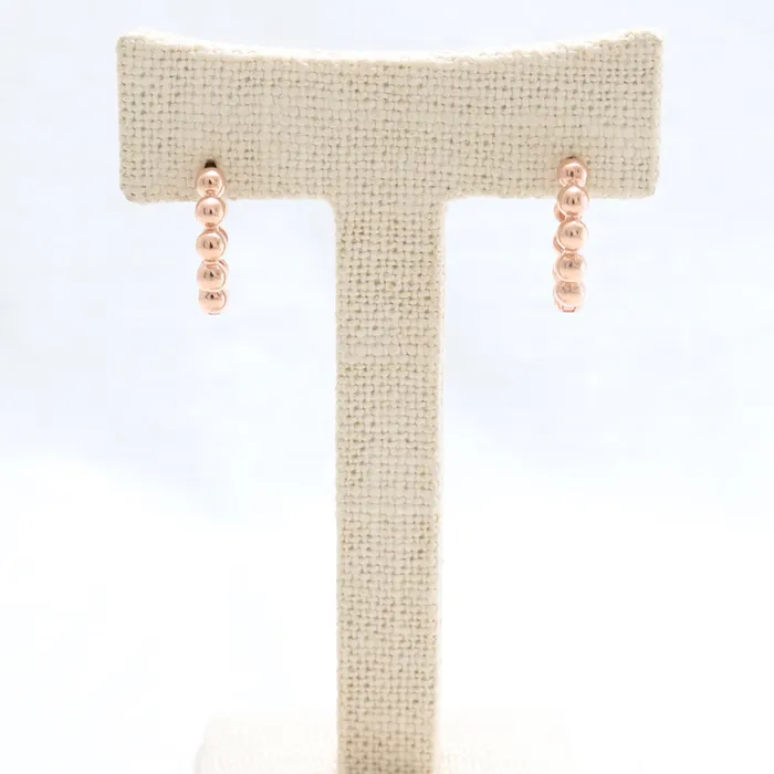 from J Shop Earrings Bubbles Ball Huggie Earrings