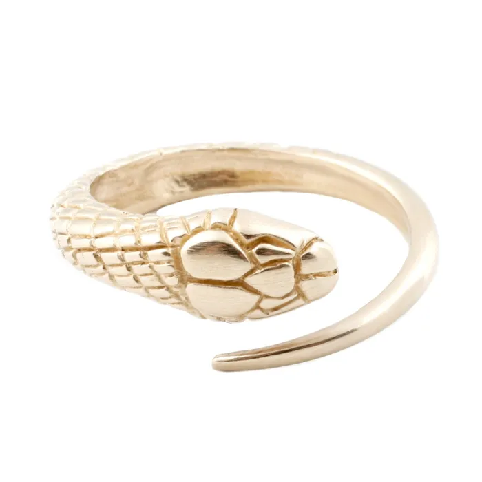 Gold Single Snake Ring Katrina LaPenne Rings