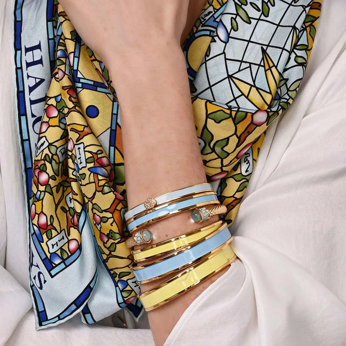 Halcyon Days PreStyled Sets Halcyon Days 6mm Buttercup Gold Bangle