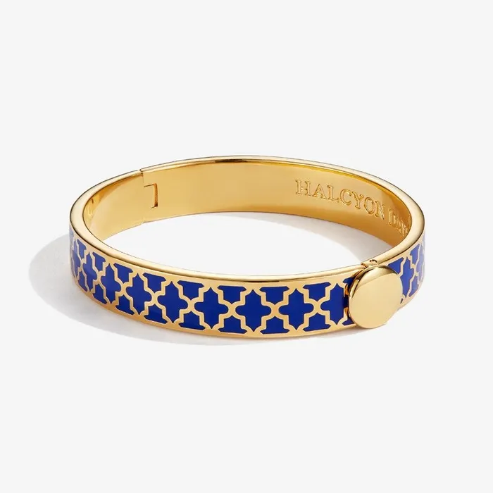 Halcyon Days PreStyled Sets Halcyon Days Agama Deep Cobalt Gold Bangle