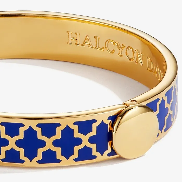 Halcyon Days PreStyled Sets Halcyon Days Agama Deep Cobalt Gold Bangle