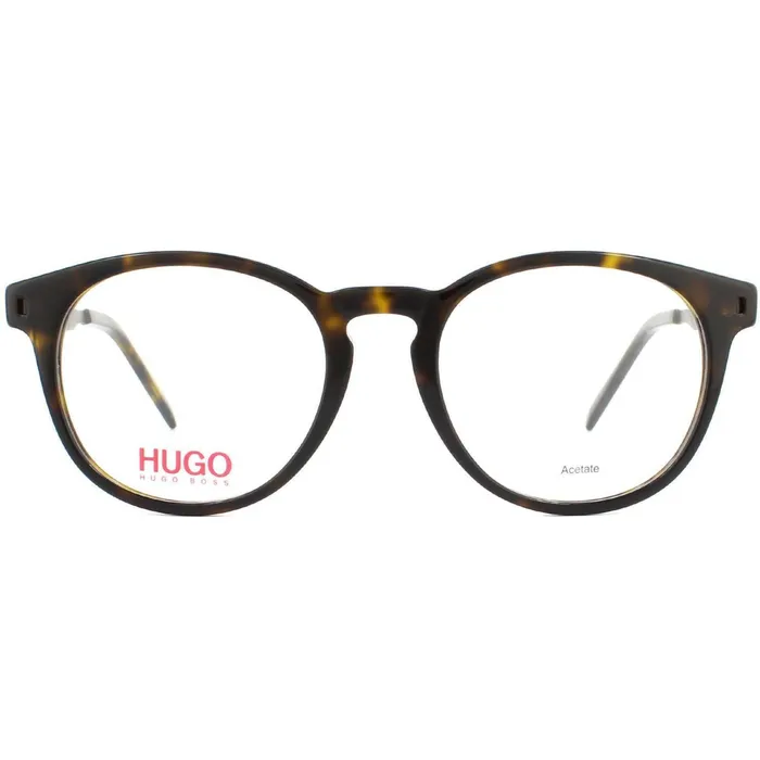 Hugo Rings Hugo Mens Eyeglasses Dkhavana Round FullRim Plastic Frame HUGO HG 1037 86