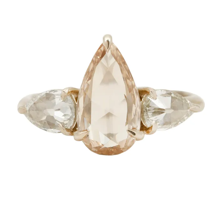 Illuminated Palace Three Stone Ring Lauren Wolf Jewelry Rings