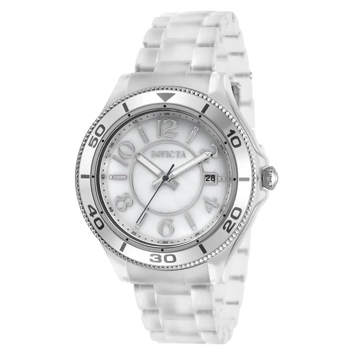 Invicta Bracelets Invicta 30355 Womens Anatomic MOP Dial White Bracelet Watch Invicta Bracelets Invicta 30355 Womens Anatomic MOP Dial White Bracelet Watch